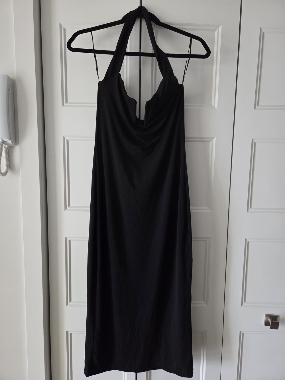 Black Halter Top Dress - Women